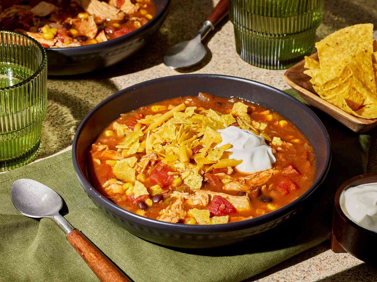 Slow Cooker Chicken Taco Soup