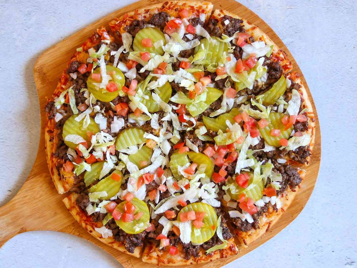 True Cheeseburger Pizza