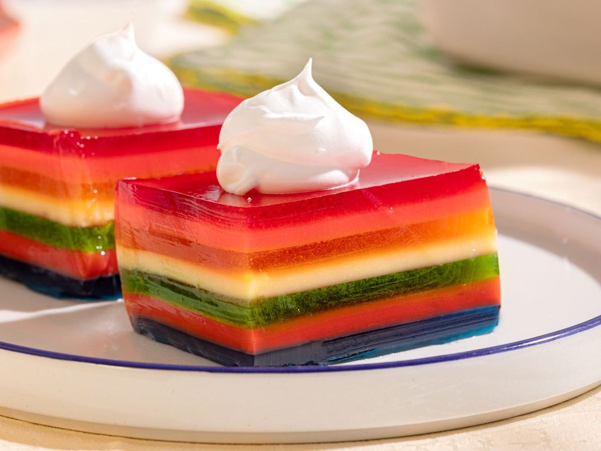 Seven Layer Gelatin Salad