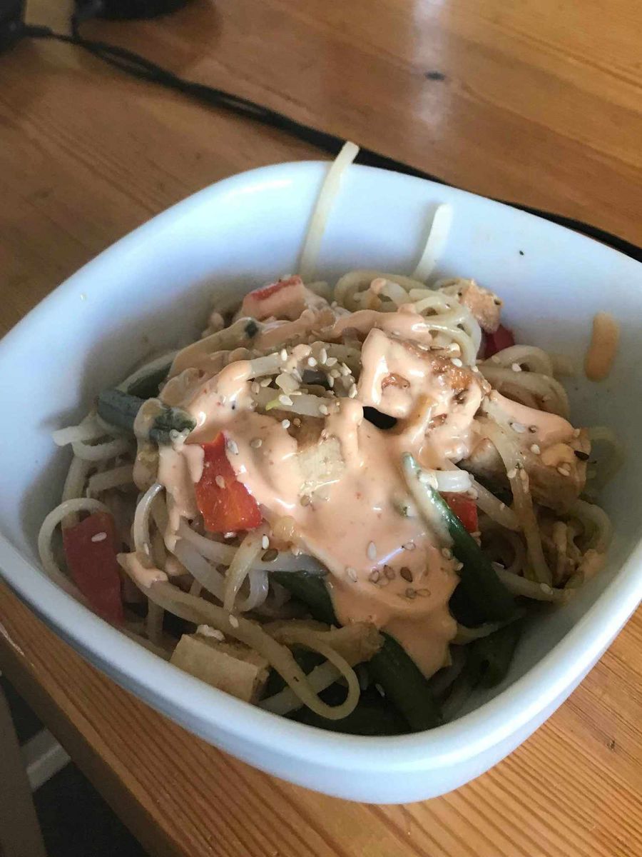 Asian Vegan Tofu Noodles
